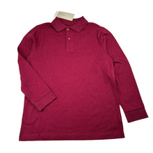 Load image into Gallery viewer, Unisex Target, burgundy cotton long sleeve polo top, NEW, size 5-6,  