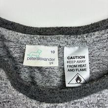 Load image into Gallery viewer, Unisex Peter Alexander, grey knit pyjama top, GUC, size 10,  