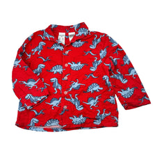Load image into Gallery viewer, Boys Brilliant Basics, cotton flannel pyjama top, dinosaur, wash fade, FUC, size 3,  