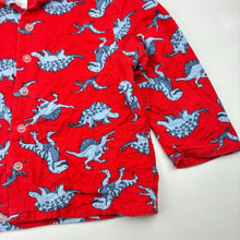 Load image into Gallery viewer, Boys Brilliant Basics, cotton flannel pyjama top, dinosaur, wash fade, FUC, size 3,  