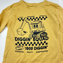 Load image into Gallery viewer, Boys Anko, yellow cotton long sleeve t-shirt, minor marks, FUC, size 6,  