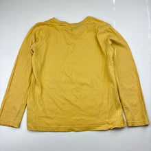 Load image into Gallery viewer, Boys Anko, yellow cotton long sleeve t-shirt, minor marks, FUC, size 6,  