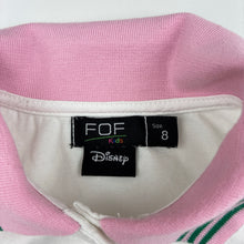 Load image into Gallery viewer, Girls Disney, Mickey Mouse white cropped polo top, EUC, size 8,  