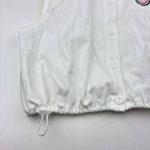 Load image into Gallery viewer, Girls Disney, Mickey Mouse white cropped polo top, EUC, size 8,  