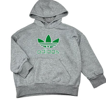Load image into Gallery viewer, Unisex Adidas, grey cotton blend hoodie, GUC, size 4-5,  