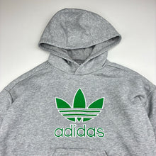 Load image into Gallery viewer, Unisex Adidas, grey cotton blend hoodie, GUC, size 4-5,  