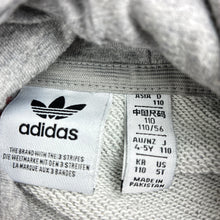 Load image into Gallery viewer, Unisex Adidas, grey cotton blend hoodie, GUC, size 4-5,  