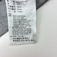Load image into Gallery viewer, Unisex Adidas, grey cotton blend hoodie, GUC, size 4-5,  