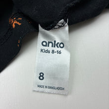 Load image into Gallery viewer, Unisex Anko, black cotton t-shirt, GUC, size 8,  