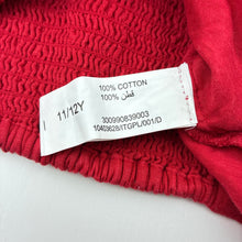 Load image into Gallery viewer, Girls utsa kids, red cotton cropped halter neck top, EUC, size 11-12,  