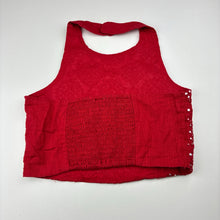 Load image into Gallery viewer, Girls utsa kids, red cotton cropped halter neck top, EUC, size 11-12,  