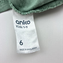 Load image into Gallery viewer, Boys Anko, green cotton long sleeve t-shirt, dinosaur, GUC, size 6,  