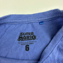 Load image into Gallery viewer, Unisex Super Mario, Mario cotton t-shirt, FUC, size 6,  