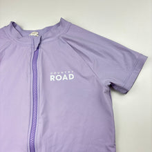 Load image into Gallery viewer, Girls Country Road, lavender zip rashie suit / swim one-piece, GUC, size 14,  