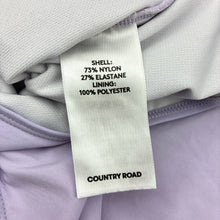 Load image into Gallery viewer, Girls Country Road, lavender zip rashie suit / swim one-piece, GUC, size 14,  