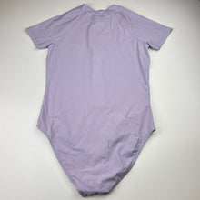 Load image into Gallery viewer, Girls Country Road, lavender zip rashie suit / swim one-piece, GUC, size 14,  