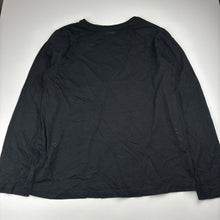 Load image into Gallery viewer, Unisex Anko, plain black cotton long sleeve t-shirt, EUC, size 16,  
