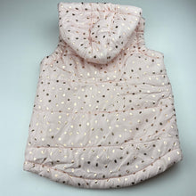 Load image into Gallery viewer, Girls Anko, pink zip hooded puffer vest, EUC, size 9,  