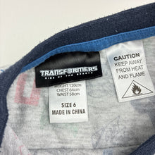 Load image into Gallery viewer, Boys Transformers, Transformers: Rise of the Beasts pyjama top, FUC, size 6,  