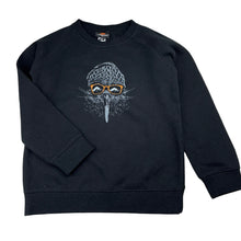Load image into Gallery viewer, Unisex globalculture, black cotton blend fleece lined sweater, New Zealand, EUC, size 6,  