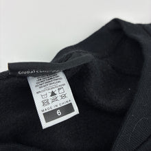 Load image into Gallery viewer, Unisex globalculture, black cotton blend fleece lined sweater, New Zealand, EUC, size 6,  