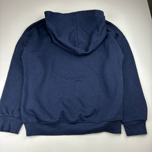 Load image into Gallery viewer, Unisex KID, navy cotton blend fleece lined hoodie, EUC, size 12,  
