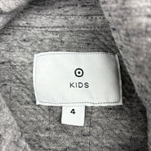 Load image into Gallery viewer, Unisex Target, grey cotton blend fleece lined hoodie, EUC, size 4,  