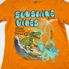 Load image into Gallery viewer, Boys Tilt, cotton t-shirt, dinosaur, minor marks, FUC, size 5,  