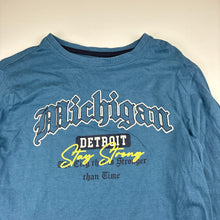 Load image into Gallery viewer, Boys Max, blue cotton long sleeve t-shirt, EUC, size 11-12,  