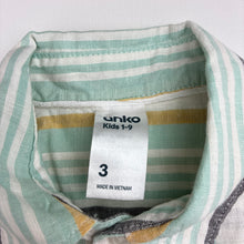 Load image into Gallery viewer, Boys Anko, cotton/linen short sleeve shirt, EUC, size 3,  