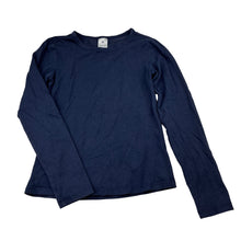 Load image into Gallery viewer, Girls Target, plain navy cotton blend long sleeve t-shirt, GUC, size 8,  
