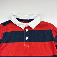 Load image into Gallery viewer, Boys Anko, striped cotton long sleeve polo top, GUC, size 6,  