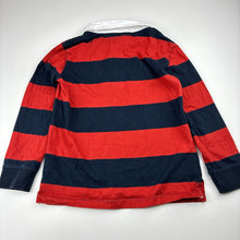 Load image into Gallery viewer, Boys Anko, striped cotton long sleeve polo top, GUC, size 6,  