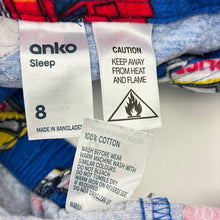 Load image into Gallery viewer, Boys Anko, flannel cotton pyjama set, EUC, size 8,  