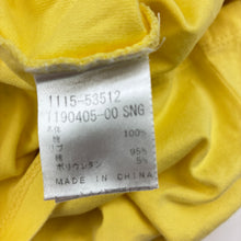 Load image into Gallery viewer, Girls BeBe, yellow ruffle tennis t-shirt, EUC, size 6,  