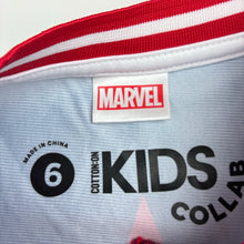 Load image into Gallery viewer, Boys Marvel, Captain America lightweight activewear top, embroidered, EUC, size 6,  