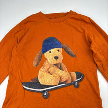 Load image into Gallery viewer, Boys Next, dog skateboard cotton long sleeve t-shirt, EUC, size 5-6,  