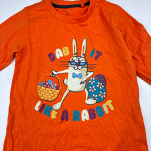 Load image into Gallery viewer, Boys Favourites, Easter rabbit cotton long sleeve t-shirt, EUC, size 4,  