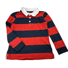 Load image into Gallery viewer, Unisex Anko, striped cotton long sleeve polo top, EUC, size 6,  