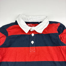 Load image into Gallery viewer, Unisex Anko, striped cotton long sleeve polo top, EUC, size 6,  