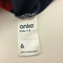 Load image into Gallery viewer, Unisex Anko, striped cotton long sleeve polo top, EUC, size 6,  