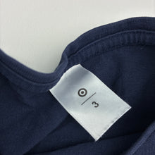 Load image into Gallery viewer, Boys Target, navy racing car cotton long sleeve t-shirt, wash fade, FUC, size 3,  