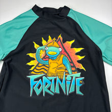 Load image into Gallery viewer, Unisex Fortnite, Fortnite Fishstick rashie top, EUC, size 12,  