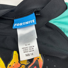Load image into Gallery viewer, Unisex Fortnite, Fortnite Fishstick rashie top, EUC, size 12,  