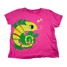 Load image into Gallery viewer, Girls H&amp;M, chameleon butterfly cotton t-shirt, GUC, size 7-8,  