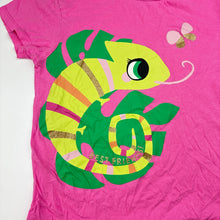 Load image into Gallery viewer, Girls H&amp;M, chameleon butterfly cotton t-shirt, GUC, size 7-8,  