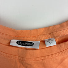 Load image into Gallery viewer, Unisex Lily &amp; Dan, orange off-road vehicle cotton t-shirt, EUC, size 7,  