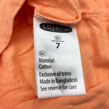Load image into Gallery viewer, Unisex Lily &amp; Dan, orange off-road vehicle cotton t-shirt, EUC, size 7,  