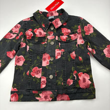 Load image into Gallery viewer, Girls Ollie's Place, floral stretch denim jacket, NEW, size 3,  