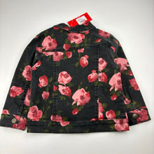 Load image into Gallery viewer, Girls Ollie's Place, floral stretch denim jacket, NEW, size 3,  